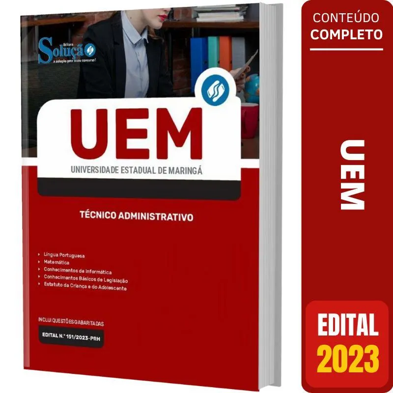 Apostila Uem 2023 - Técnico Administrativo