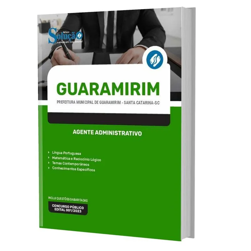 Apostila Prefeitura Guaramirim Sc 2023 Agente Administrativo