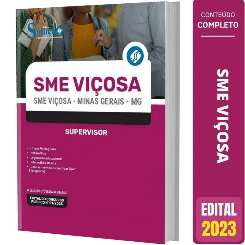 Apostila Concurso Sme Viçosa Mg 2023 - Supervisor