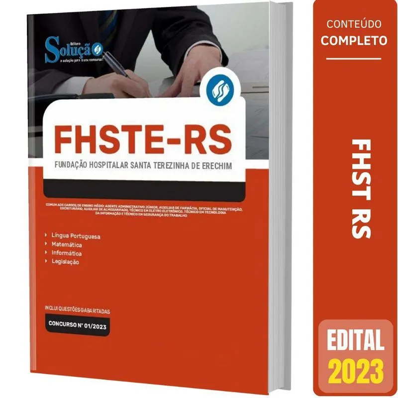 Apostila Fhste Rs 2023 - Comum Aos Cargos De Ensino Médio