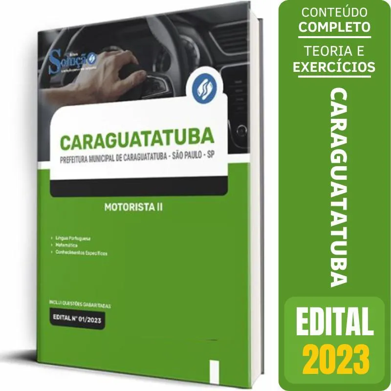 Apostila Prefeitura Caraguatatuba Sp 2023 - Motorista 2