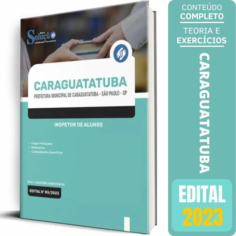 Apostila Prefeitura Caraguatatuba Sp 2023 - Inspetor Alunos