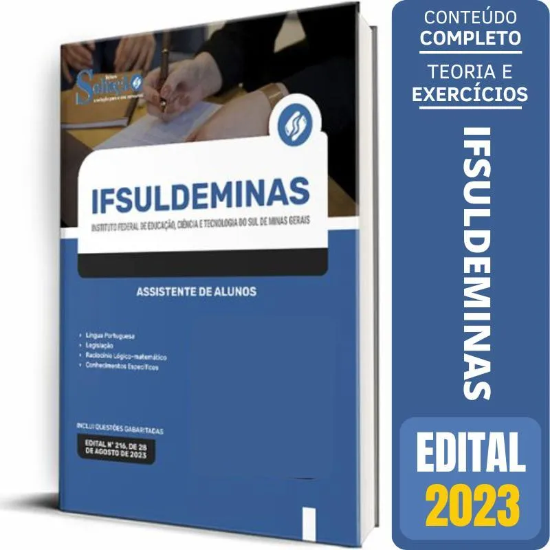 Apostila Ifsuldeminas 2023 - Assistente De Alunos