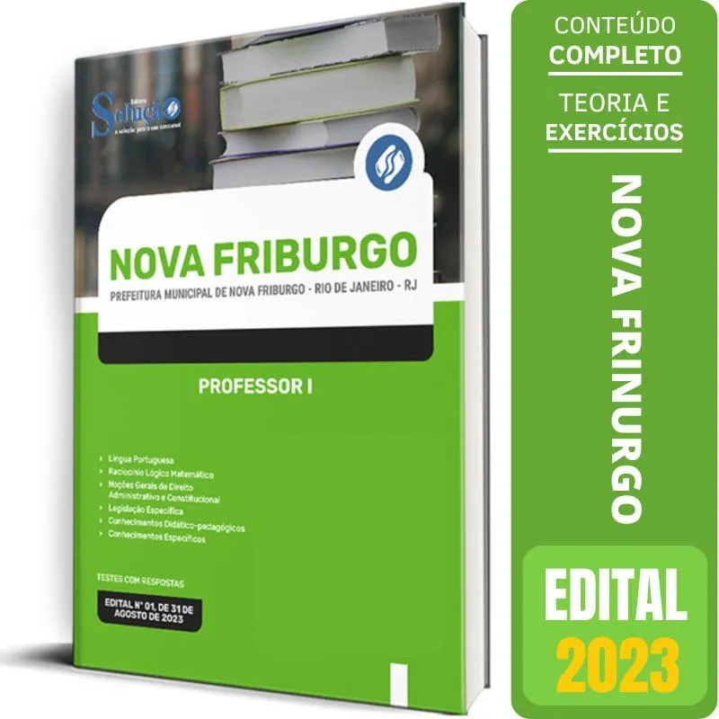 Apostila Prefeitura De Nova Friburgo Rj 2023 - Professor I