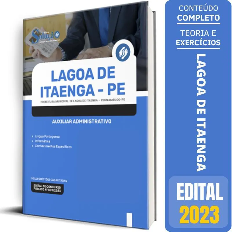 Apostila Prefeitura Lagoa Itaenga Pe 2023 Auxiliar