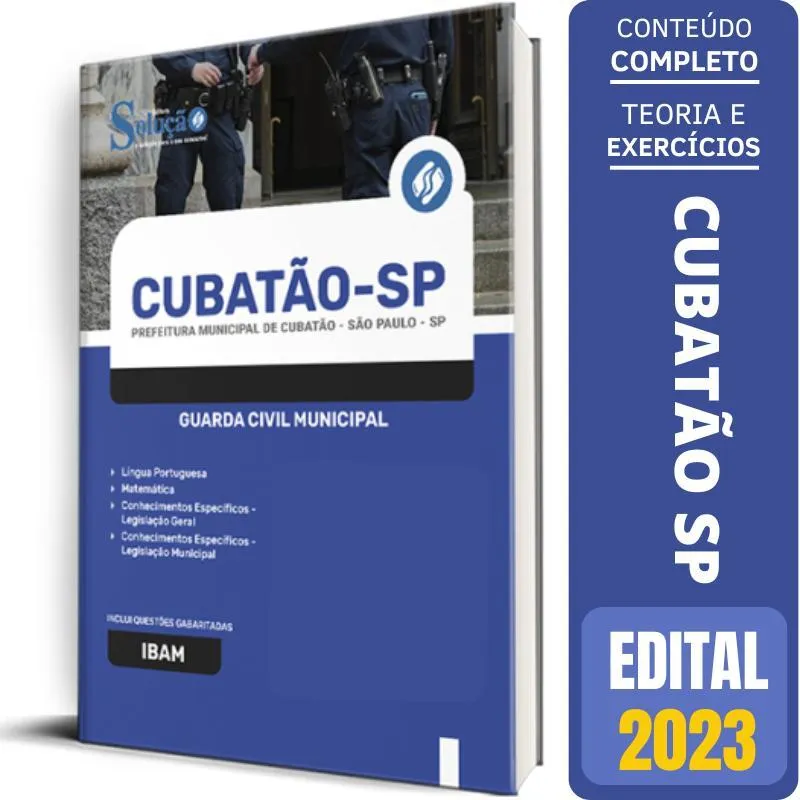 Apostila Prefeitura Cubatão Sp 2023 - Guarda Civil Munipal