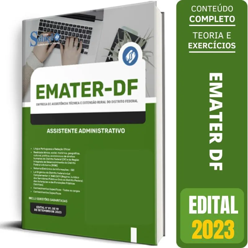Apostila Emater-df 2023 - Assistente Administrativo