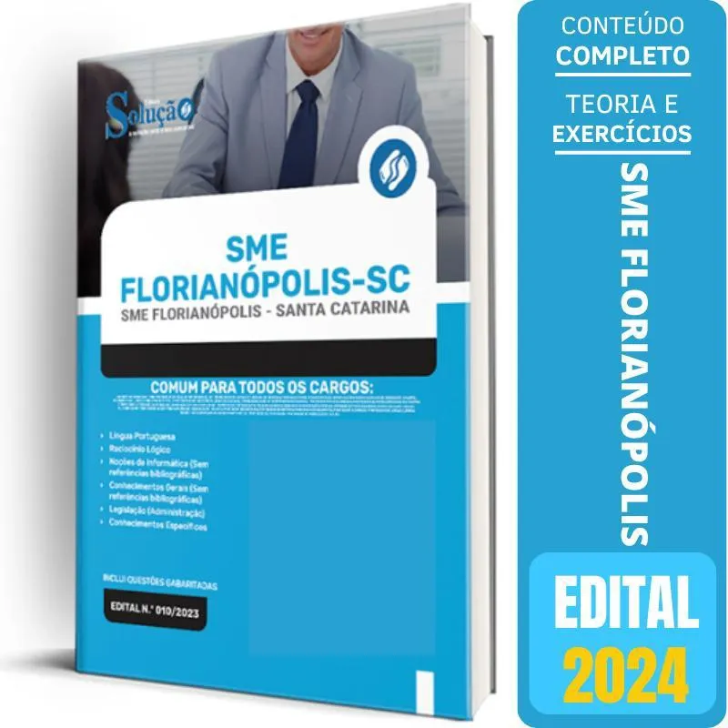 Apostila Sme Florianópolis Sc 2024 - Comum Todos Os Cargos