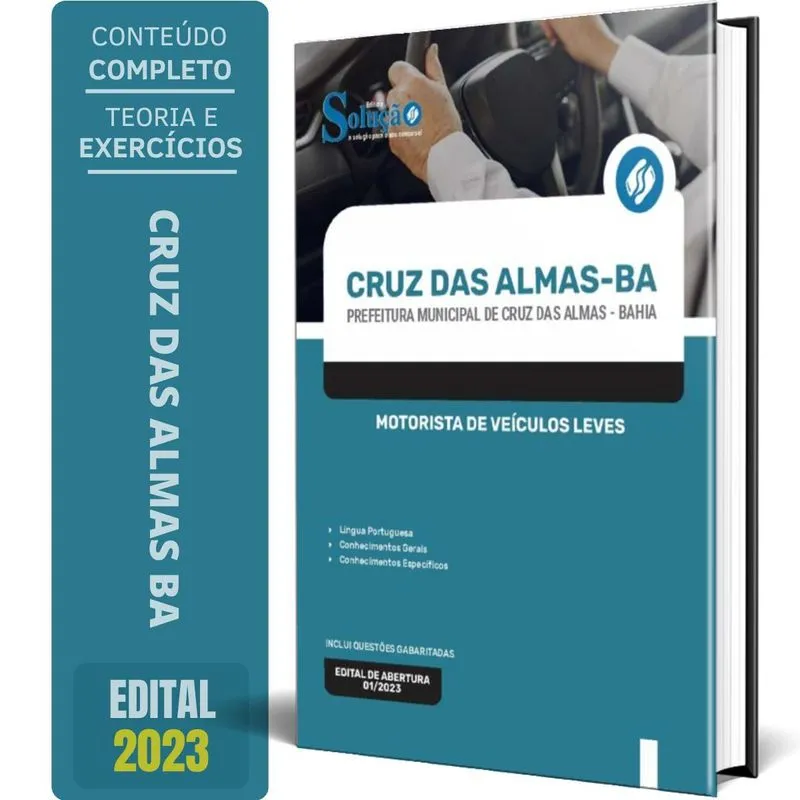 Apostila Prefeitura Cruz Das Almas Ba 2024 Motorista
