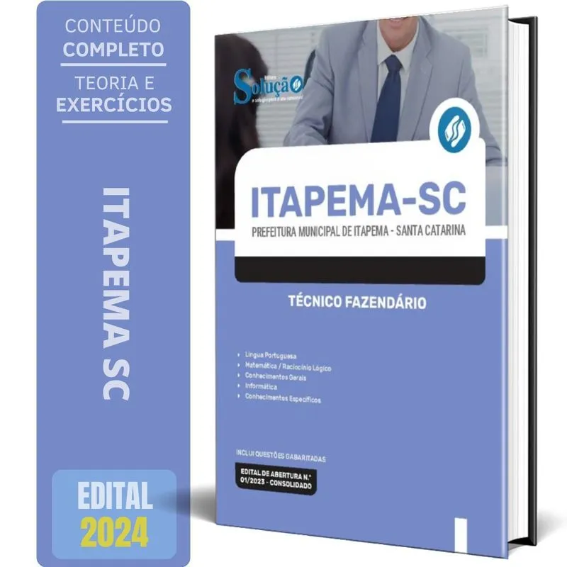 Apostila Prefeitura De Itapema Sc 2023 - Técnico Fazendário