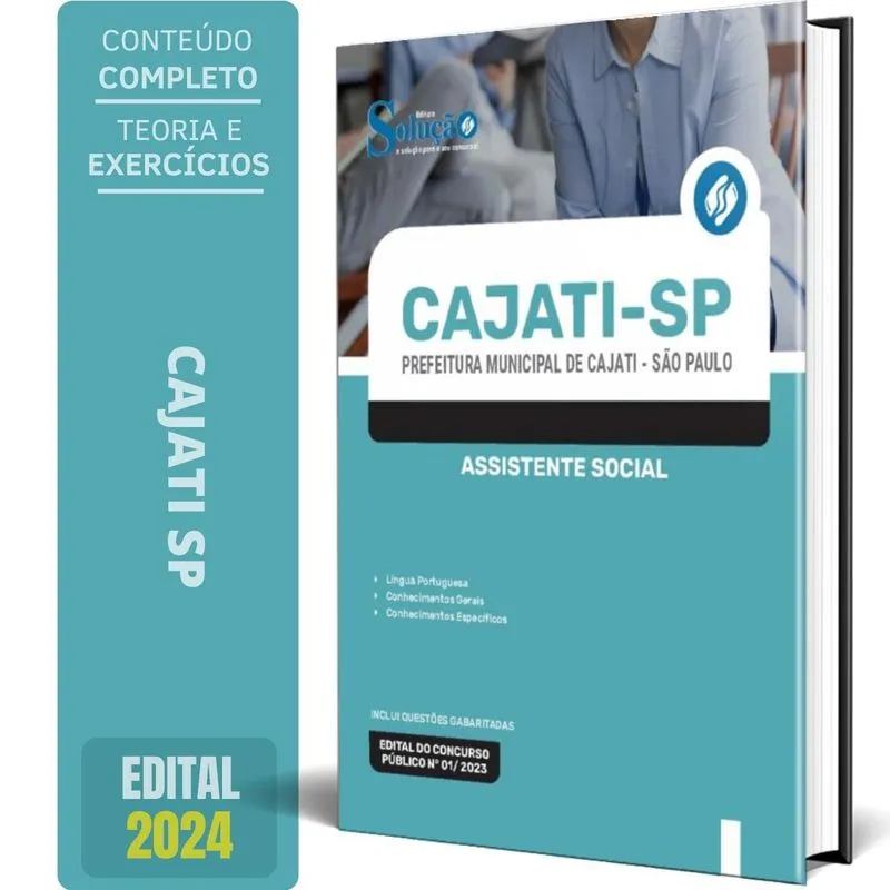 Apostila Prefeitura De Cajati Sp 2024 - Assistente Social