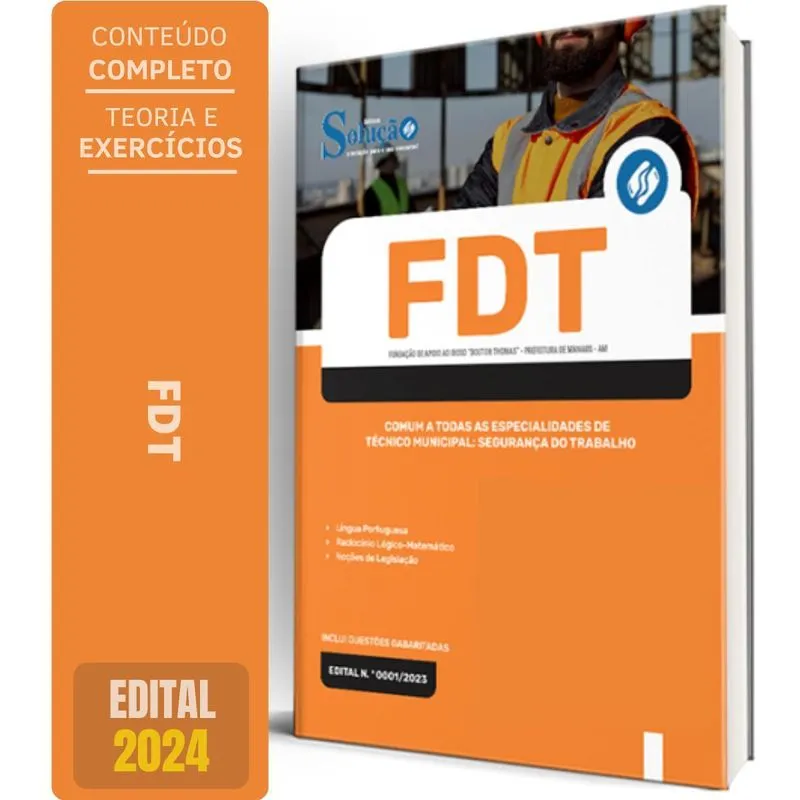 Apostila Prefeitura Manaus Am Fdt 2024 Comum A Todas As