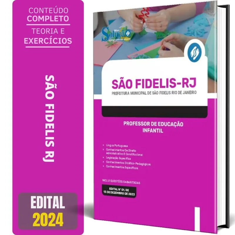 Apostila Prefeitura São Fidelis Rj 2024 Professor Educação