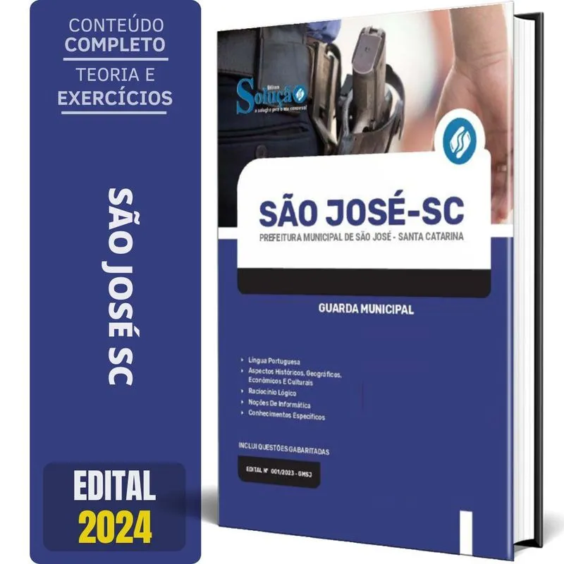 Apostila Prefeitura De São José Sc 2024 - Guarda Municipal