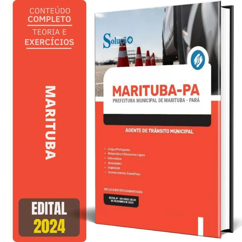 Apostila Prefeitura Marituba Pa 2024 Agente Trânsito