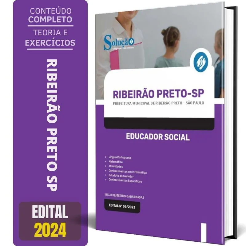 Apostila Prefeitura Ribeirão Preto Sp 2024 - Educador Social