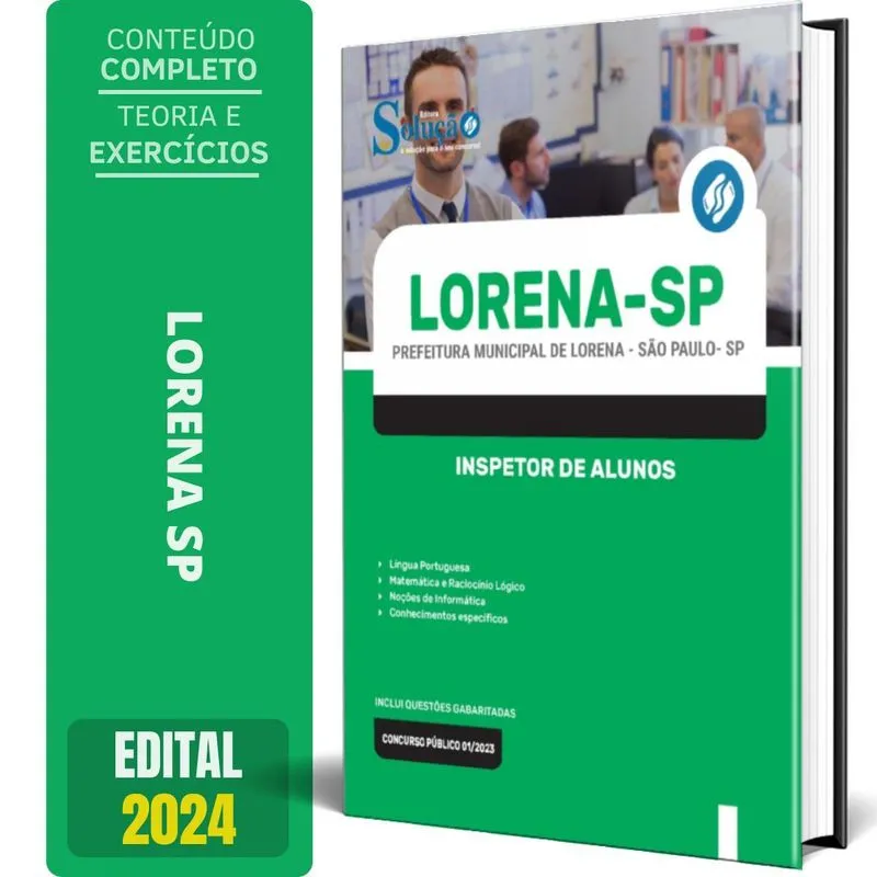Apostila Prefeitura De Lorena Sp 2024 - Inspetor De Alunos