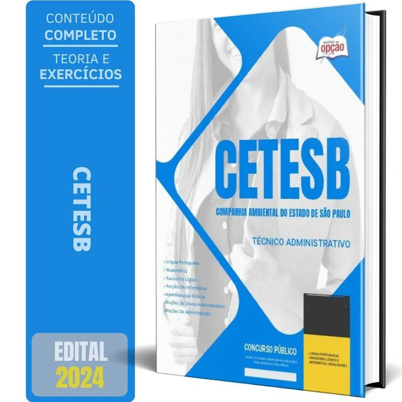 Apostila Concurso Cetesb Sp 2024 Técnico Administrativo