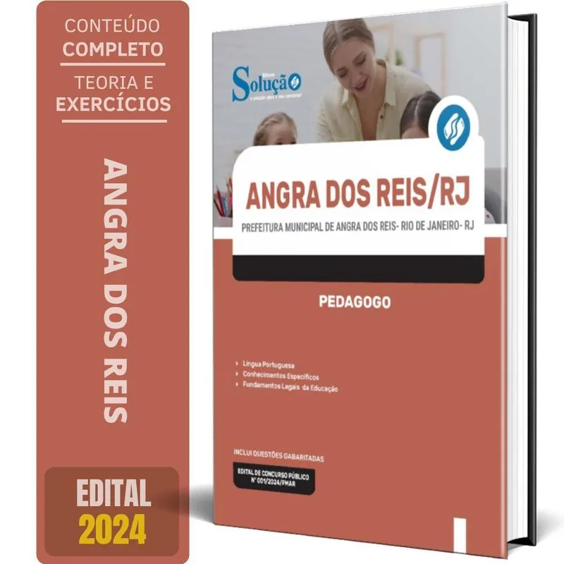Apostila Prefeitura De Angra Dos Reis Rj 2024 - Pedagogo