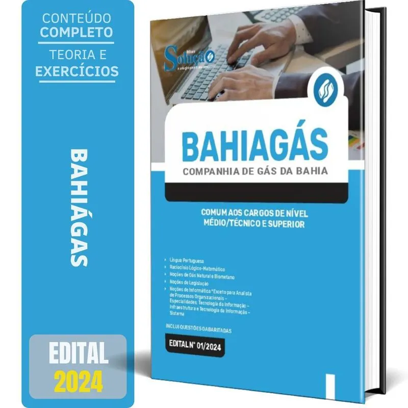 Apostila Bahiagas 2024 Comum Aos Cargos Nível Médio/técnico