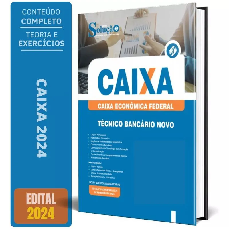 Apostila Concurso Caixa 2024 - Técnico Bancário Novo