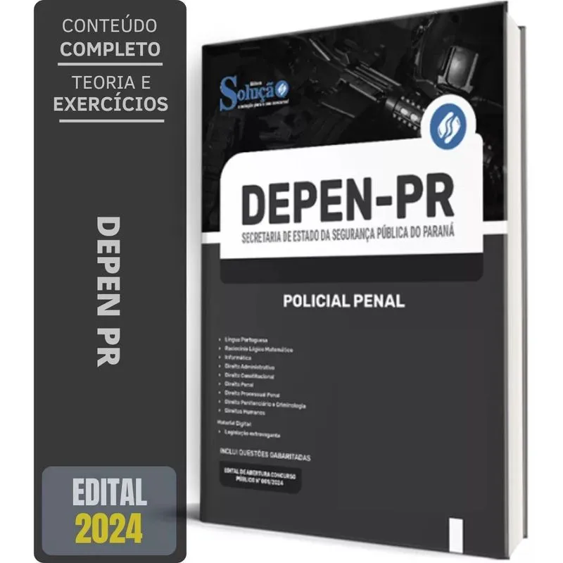 Apostila Concurso Depen Pr 2024 - Policial Penal