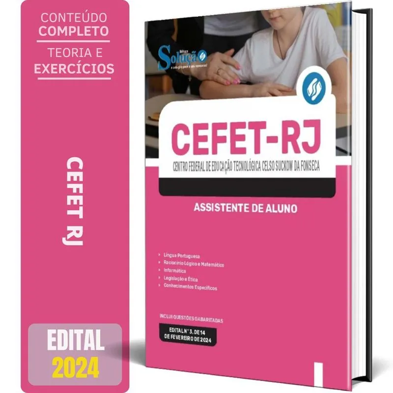 Apostila Cefet Rj 2024 - Assistente De Aluno