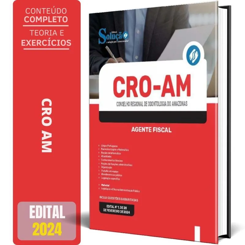 Apostila Concurso Cro Am 2024 - Agente Fiscal