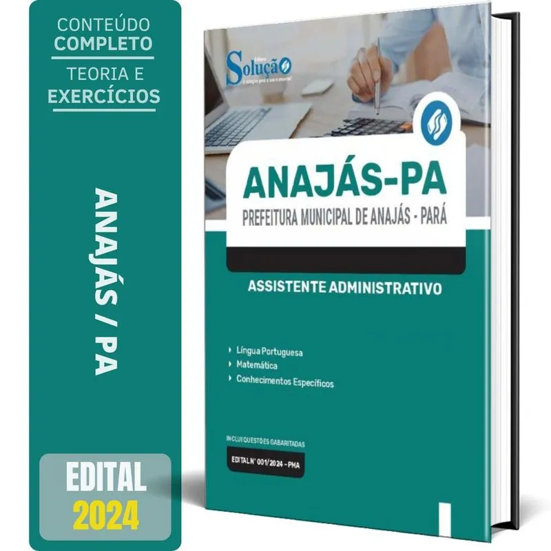 Apostila Prefeitura Anajás Pa 2024 Assistente Administrativo