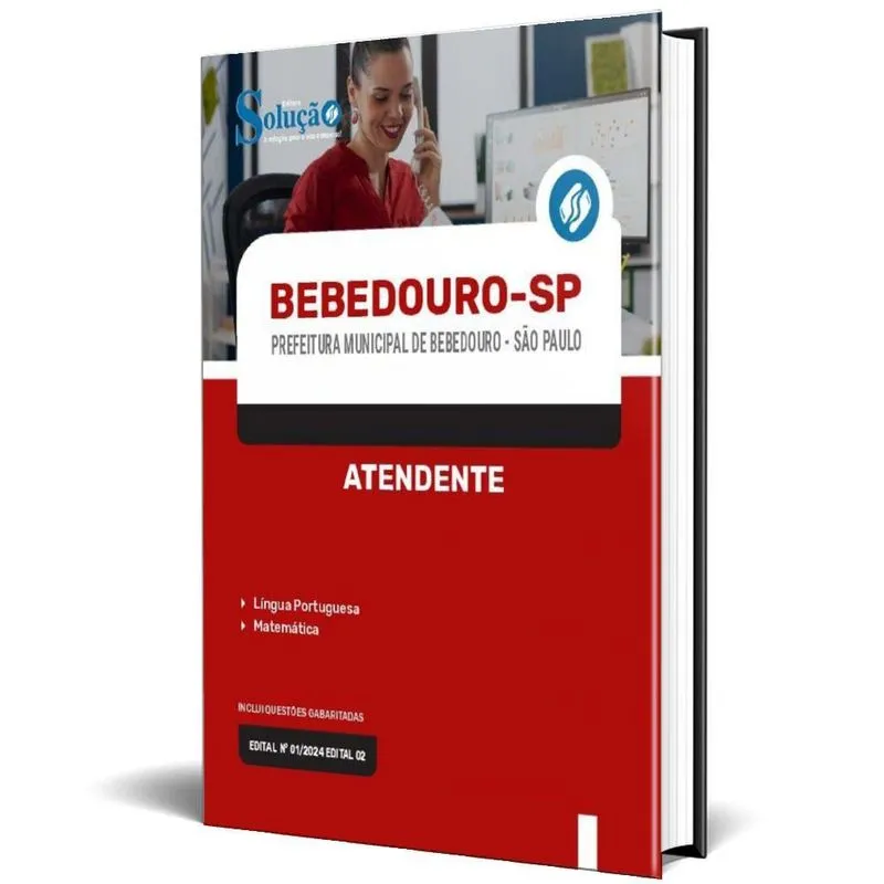 Apostila Prefeitura De Bebedouro Sp 2024 - Atendente