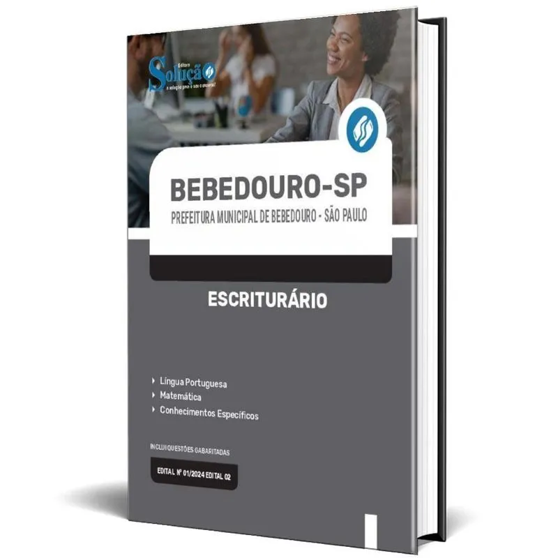 Apostila Prefeitura De Bebedouro Sp 2024 - Escriturário