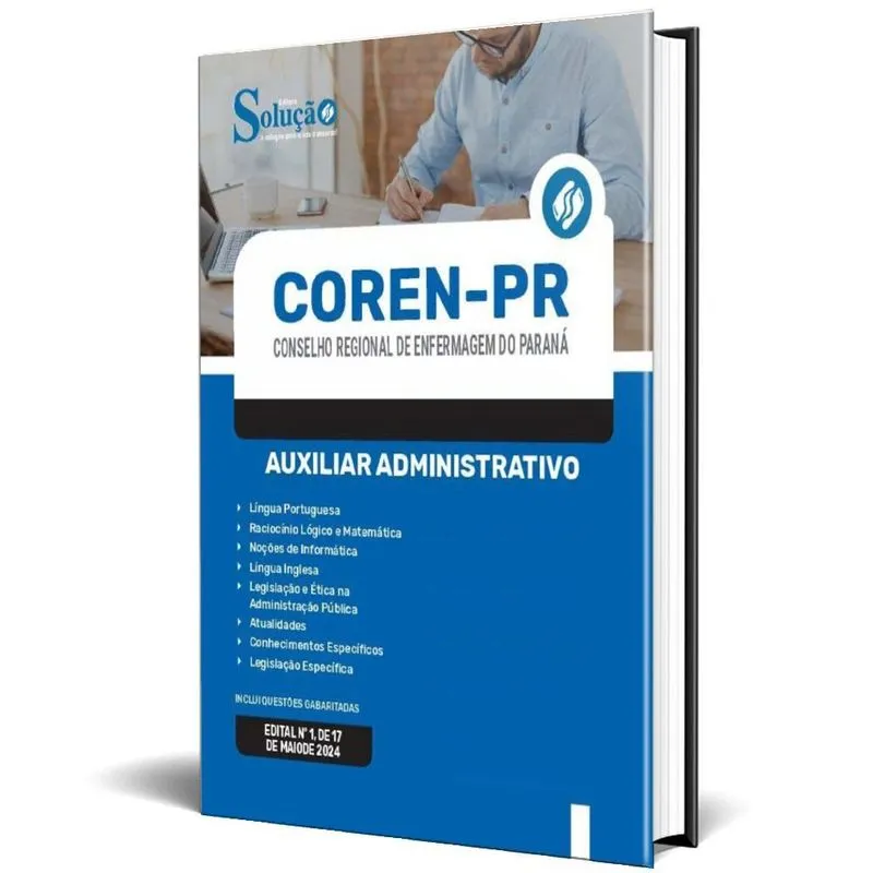 Apostila Coren Pr 2024 - Auxiliar Administrativo