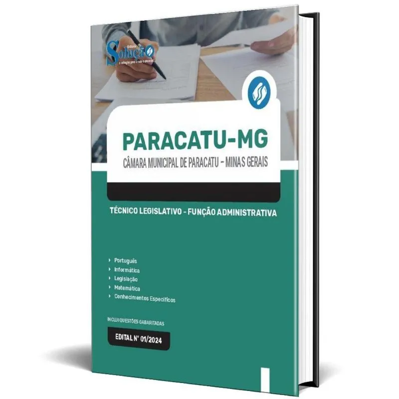 Apostila Câmara Paracatu Mg 2024 Técnico Legislativo Função