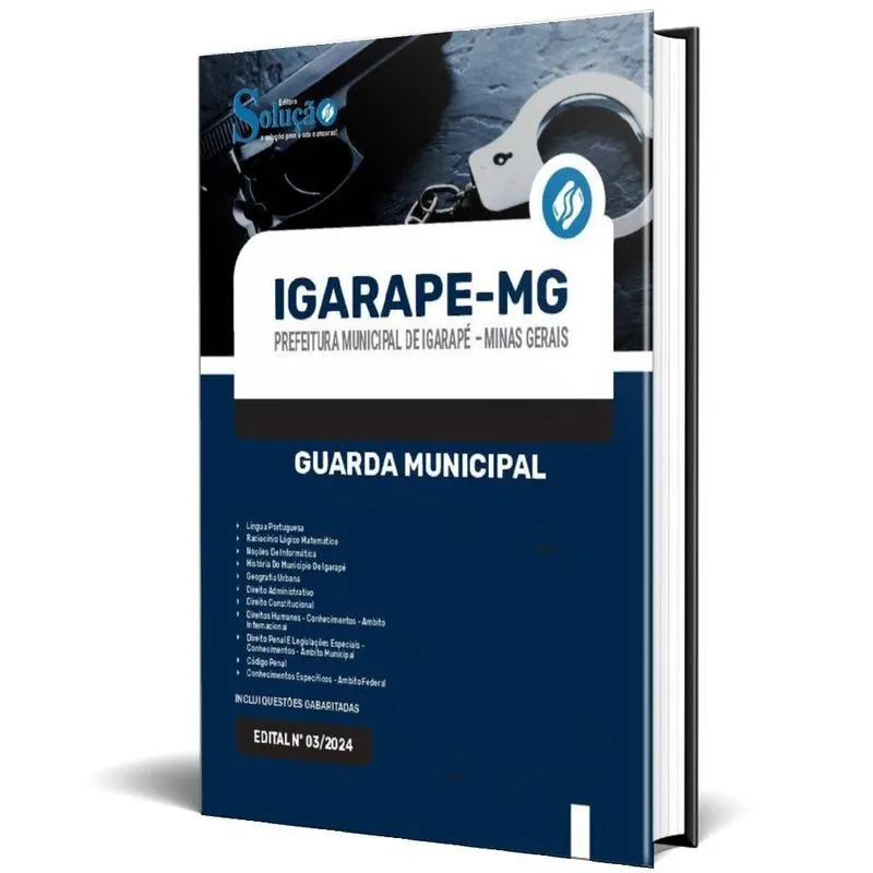 Apostila Prefeitura De Igarapé Mg 2024 - Guarda Municipal