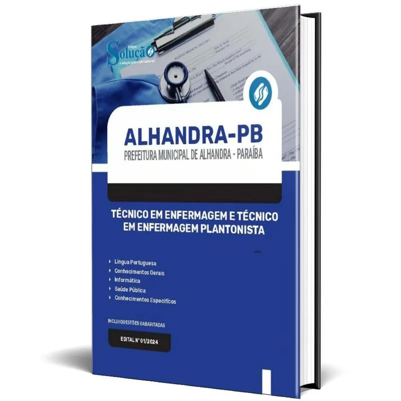 Apostila Prefeitura Alhandra Pb 2024 Técnico Em Enfermagem E