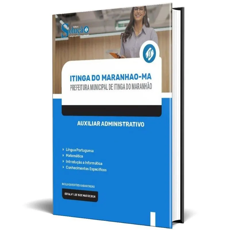 Apostila Prefeitura Itinga Do Maranhão Ma 2024 Auxiliar