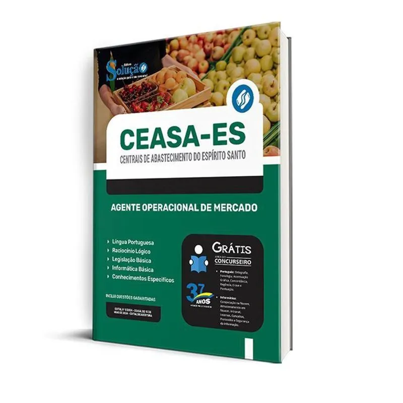 Apostila Ceasa Es 2024 - Agente Operacional De Mercado