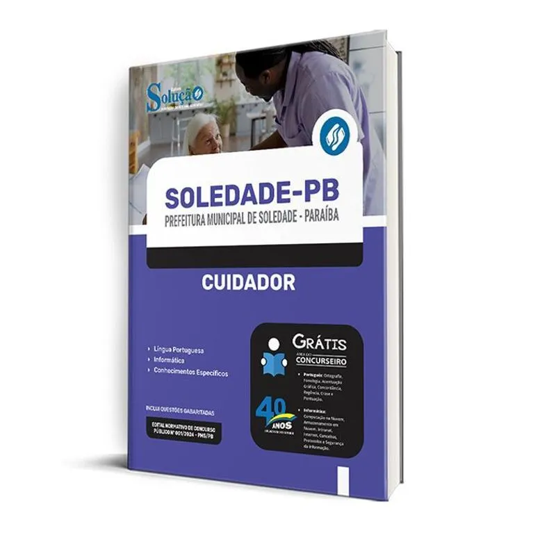 Apostila Prefeitura De Soledade Pb 2024 - Cuidador