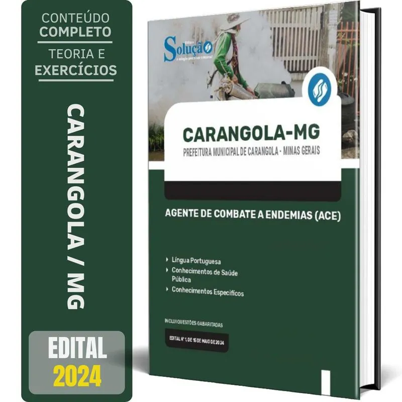 Apostila Prefeitura Carangola Mg 2024 Agente Combate A