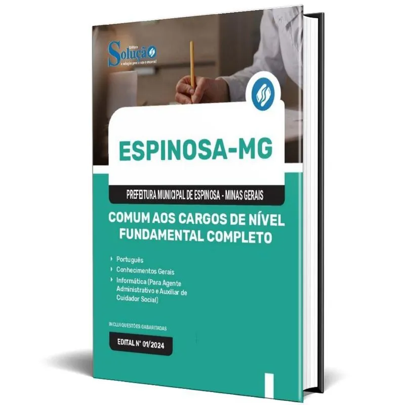 Apostila Prefeitura Espinosa Mg 2024 Comum Aos Cargos Nível