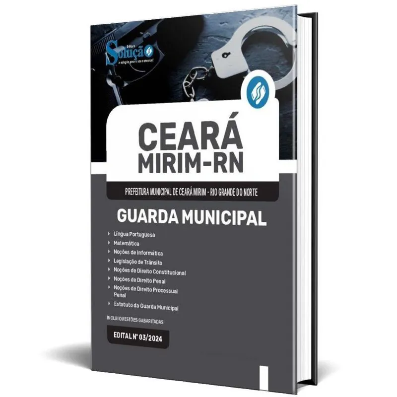 Apostila Prefeitura Ceará Mirim Rn 2024 - Guarda Municipal