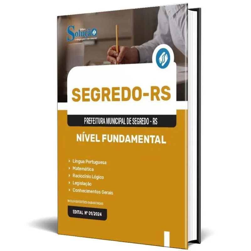Apostila Prefeitura De Segredo Rs 2024 - Nível Fundamental