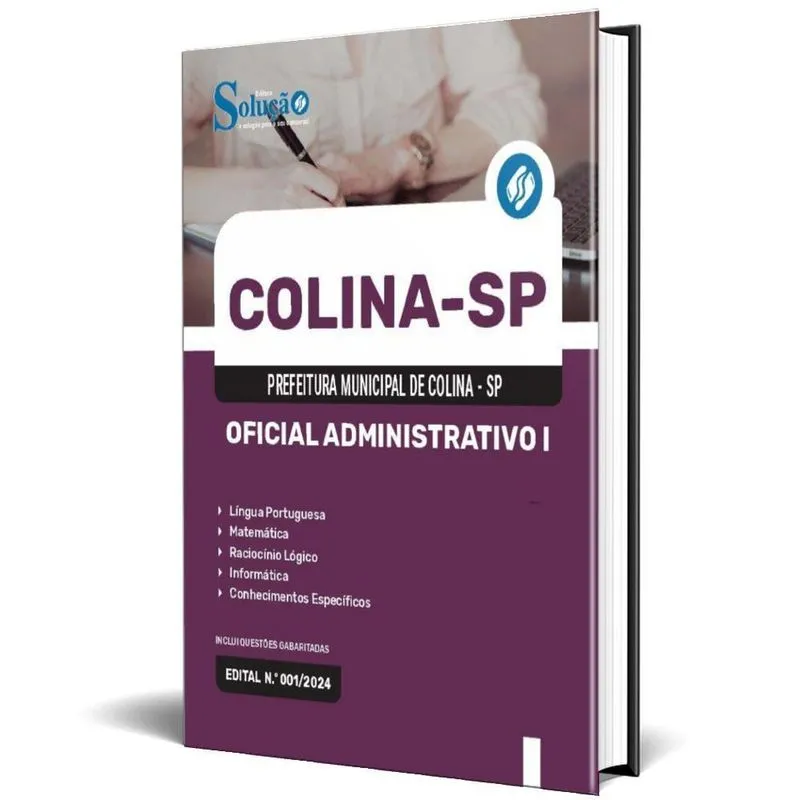 Apostila Prefeitura Colina Sp 2024 Oficial Administrativo I