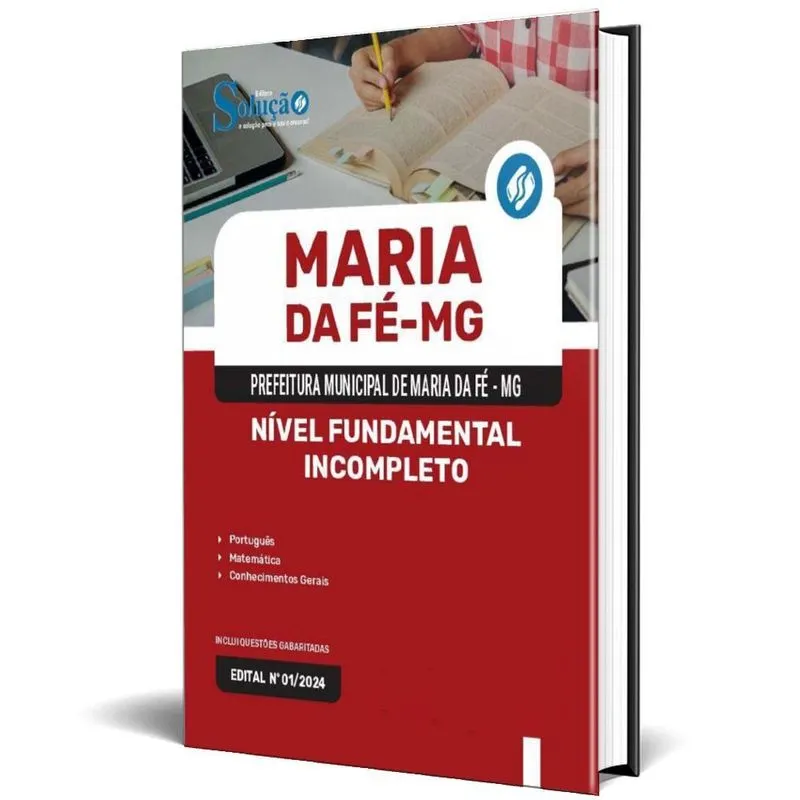 Apostila Prefeitura Maria Da Fé Mg 2024 Nível Fundamental