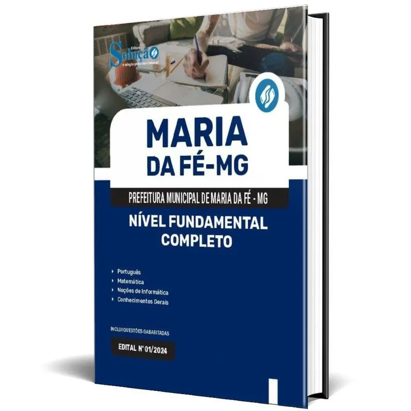 Apostila Prefeitura Maria Da Fé Mg 2024 Nível Fundamental