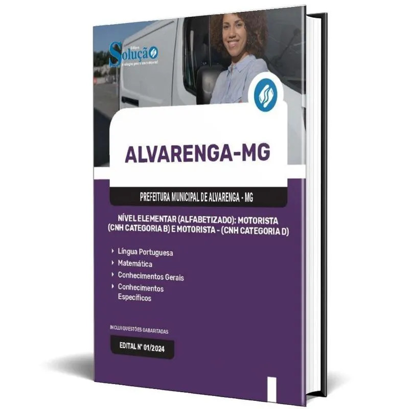 Apostila Prefeitura Alvarenga Mg 2024 Nível Elementar