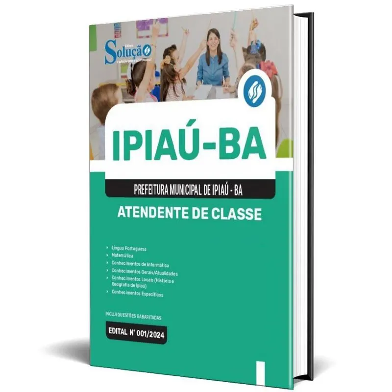 Apostila Prefeitura De Ipiaú Ba 2024 - Atendente De Classe