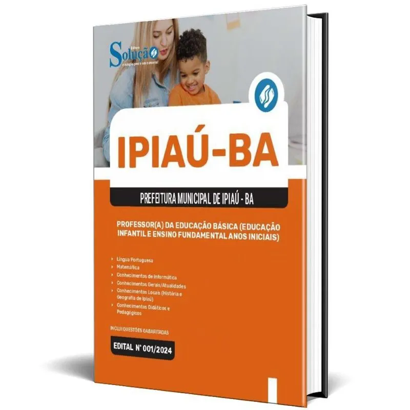 Apostila Prefeitura Ipiaú Ba 2024 Professora Da Educação