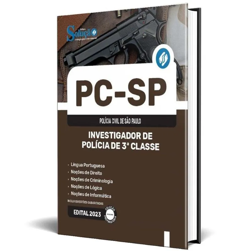 Apostila Pc Sp 2024 - Investigador De Polícia De 3 Classe