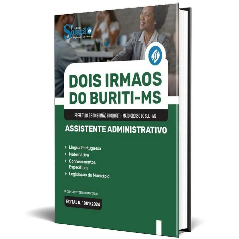 Apostila Prefeitura Dois Irmãos Do Buriti Ms 2024 Assistente